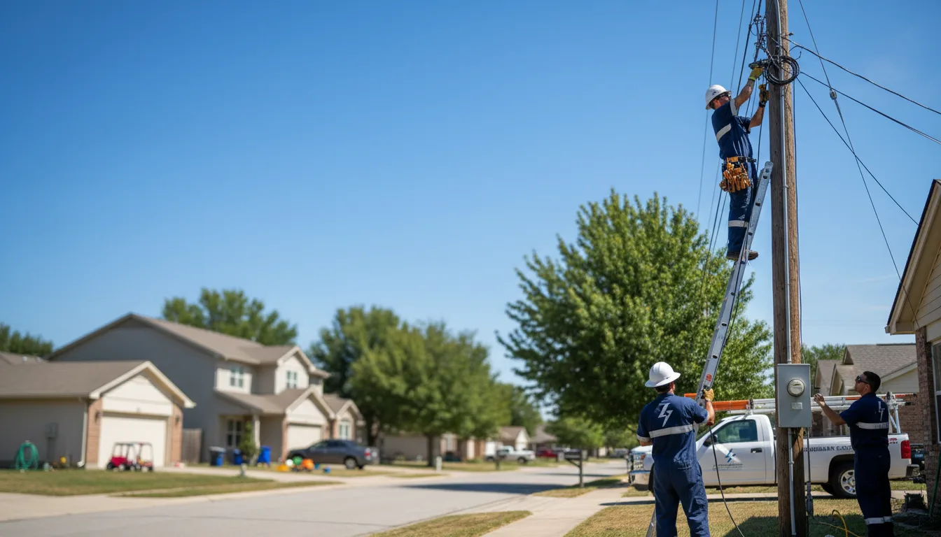 Residential electrician providing installation services in Sugar Valley, GA